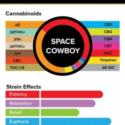 3Chi True Strains Cannabis 2ml Pod–Space Cowboy (Hybrid)