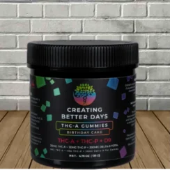 Creating Better Days THCa + THCP + D9 Gummies 360mg Birthday Cake Flavor