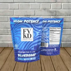 FVKD Exotics High Potency THCP + D9 Gummies 6000mg