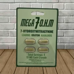 Mega 7 O.H.M 7-Hydroxymitragynine Extract Capsules 4ct
