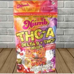Numb Cannabis Co THCa + D9 + THCP Rainbow Krispie Treats 2000mg
