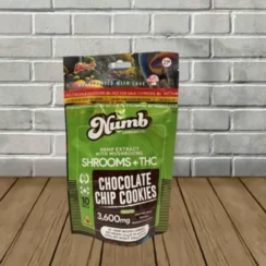 Numb Shrooms Choc Chip Cookies Delta 8 THC | THCP 3600mg